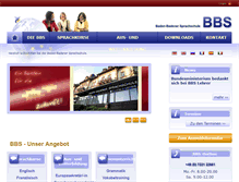 Tablet Screenshot of bbs-sprachen.de
